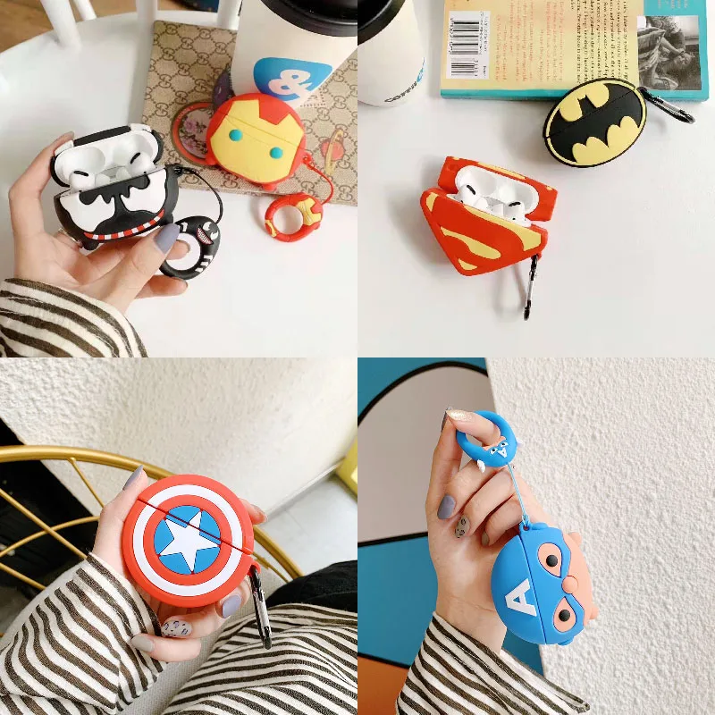 Cartoon Marvel Earphone Case for AirPods Pro Protective Case with