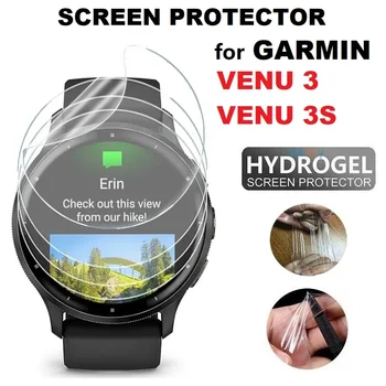 1-5 pezzi pellicole idrogel per Garmin Venu 3/3s pellicola morbida ad alta definizione protezione schermo copertura protettiva per Garmin Venu 3S Venu3