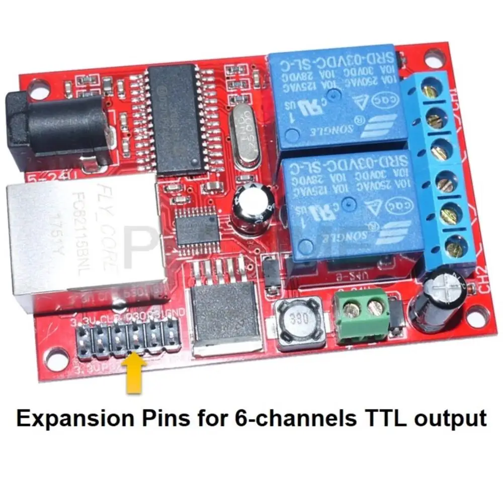 Amazon.com: 2+6 Ethernet Relay Controller Board Outputs