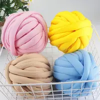 250g 2cm Super Chunky Yarn Thick Bulky Giant Thread White For Hand Knitting Bag Hat  Diy Coarse Velvet Soft Big Blanket Carpet 1