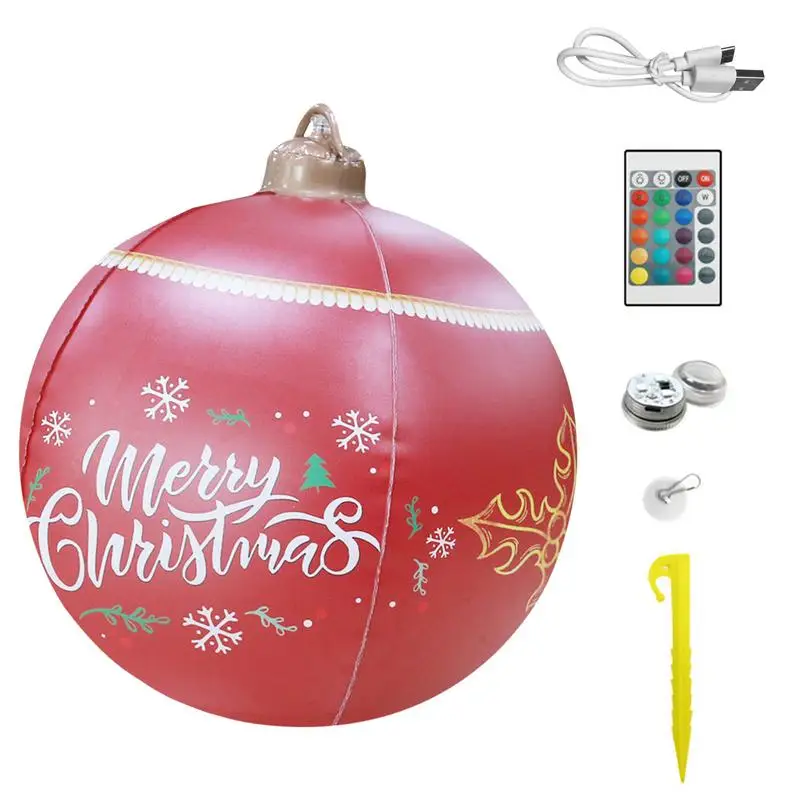 

Рождественский шар, подвесные надувные большие декоративные шарики, украшения для рождественской елки, украшения двора, свадьбы, лужайки
