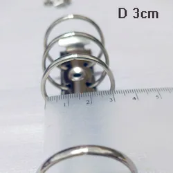 Versatile Ring Mechanism with Screws in Assorted Finishes - A7 6 rings (Silver 30mm)