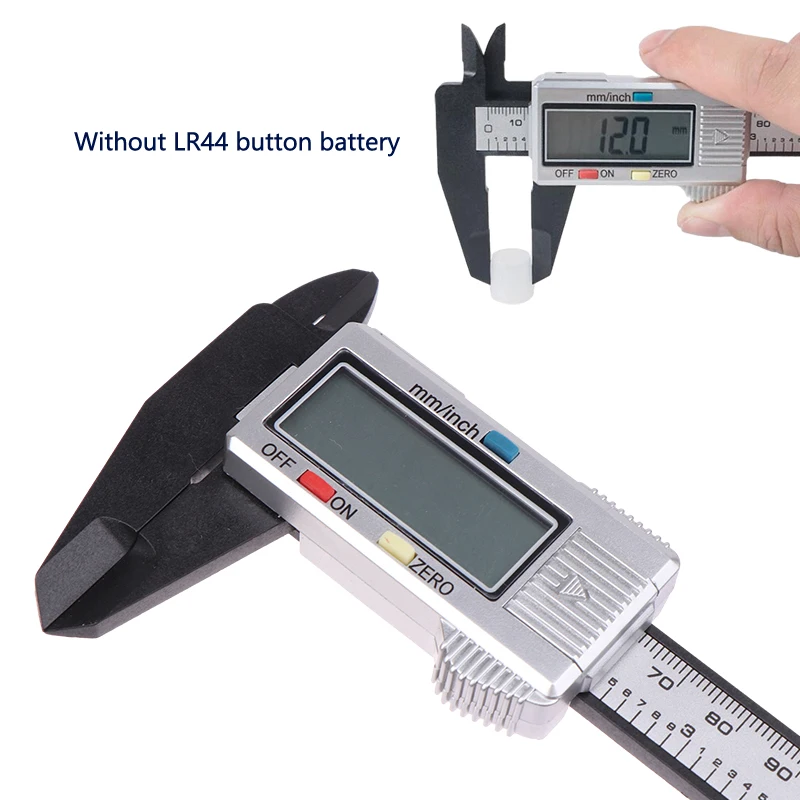 Digital Caliper, Micrometer Measuring Tool, 150mm, Electronic, Carbon Fiber, Dial Vernier