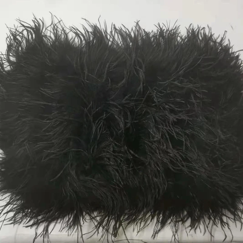 Echte Straußenhaar-Ärmellänge 38 cm, mehrfarbig, anpassbar, für Mode, Club und Party, Bankett, Leder, Gras-Ärmel, vielseitig – Detail 23