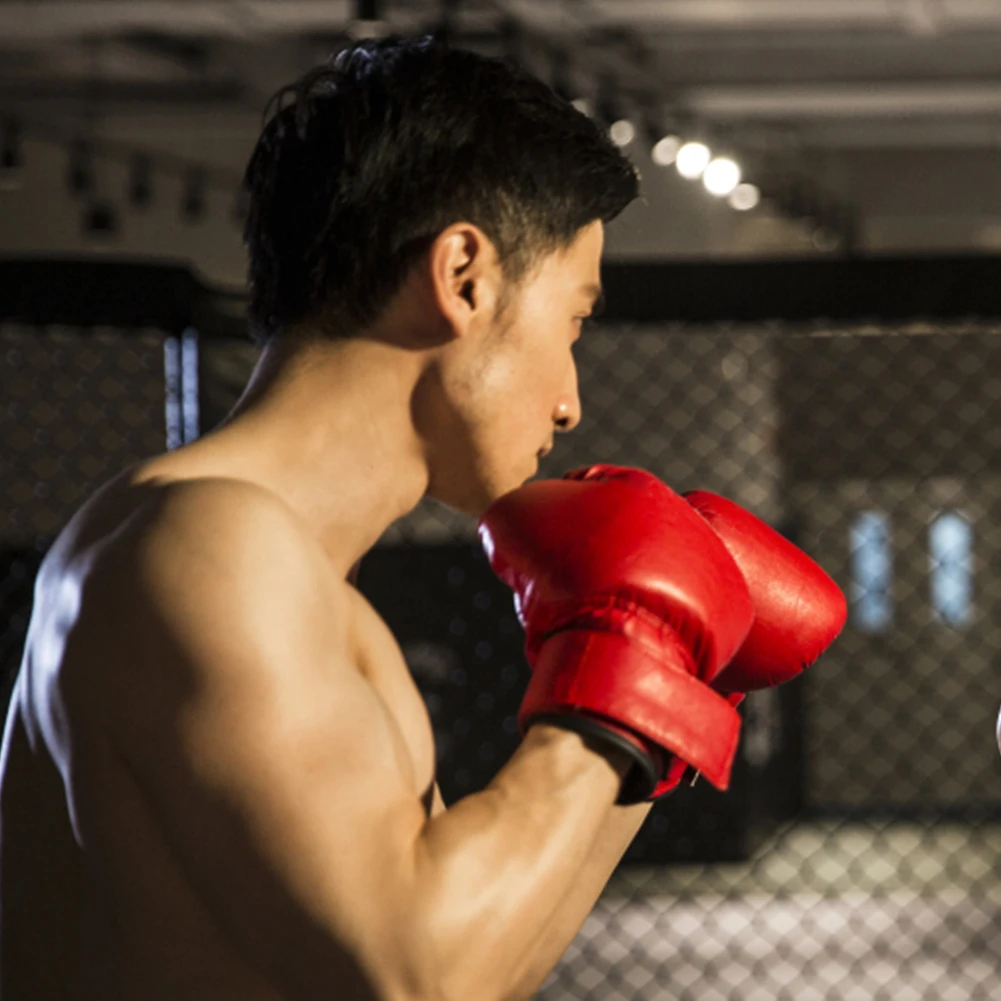 Adult Children Professional Boxing Training Glove Elastic Boxing Muay Thai Sanda Fighting Glove For Men And Women Kick PU Karate