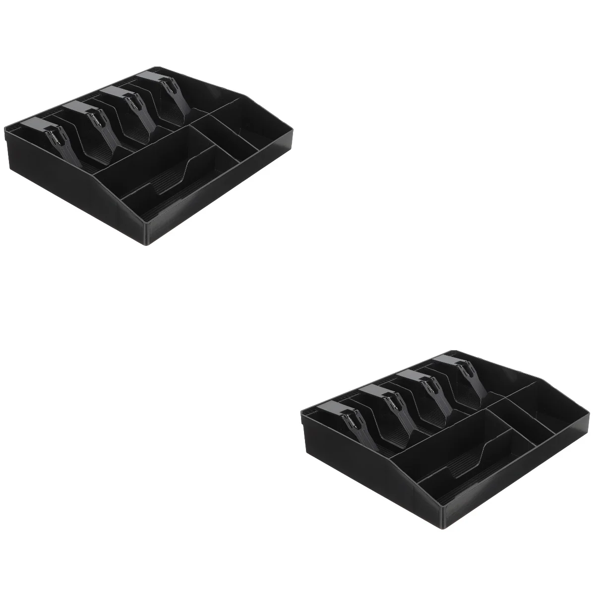 

Supermarket Cash Register Box Drawer Money Tray Storage for Organizer Stand Insert Small