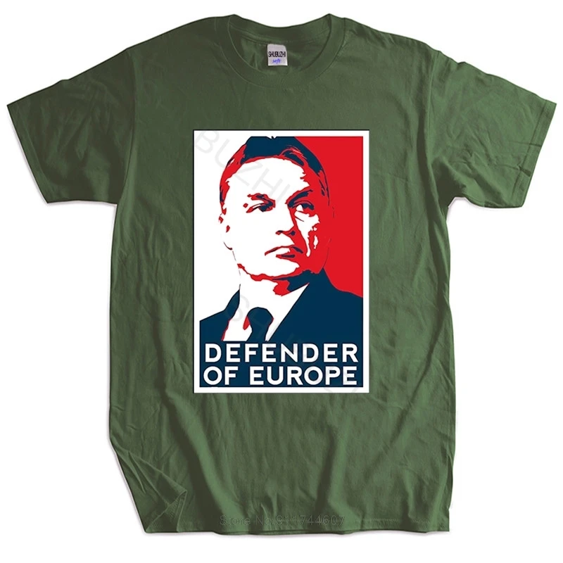 Maglietta Da Uomo Di Marca Maglietta Estiva In Cotone Maglietta Maglietta V. Orban Ungheria Ungulli Grenze Europa Euro Taglia