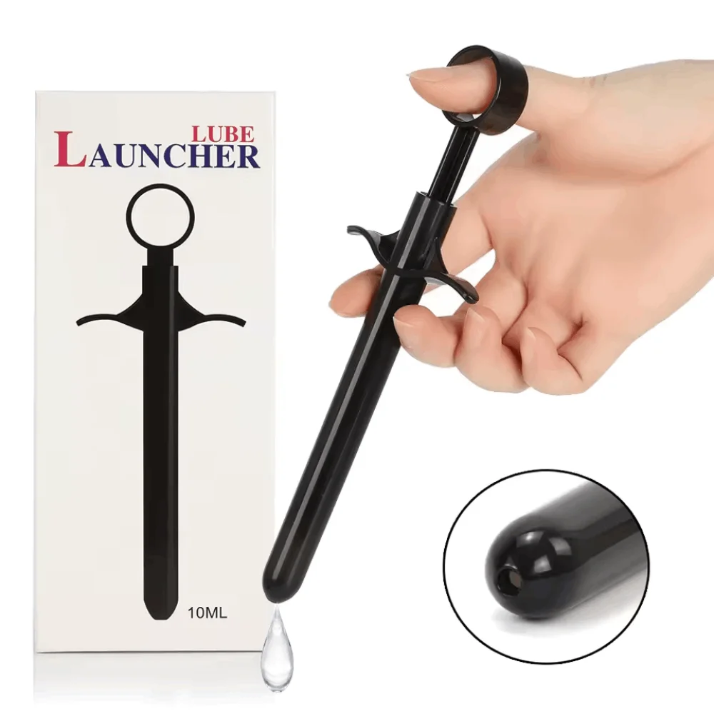 Lube Launcher Anal Vagina Inject lubricants Sex Toy Enema Lubricant Injector Applicator Syringe Adult Sex Toys For Men Women Gay