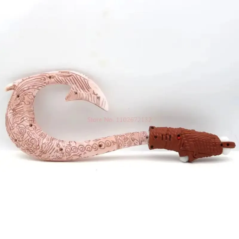 New 42cm Disney Moana 2 Ocean Adventure Fish Hook Knife Figure Toys With Light Cosplay Maui Weapon Children Birthday Giftstoys