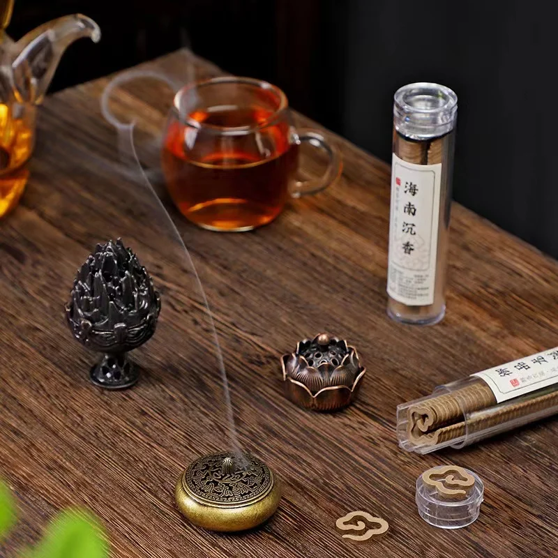 Special Shape 42 RPM/pot Natural Material Burning 30 minutes Tower Backflow Incense with Hanging stove Cue House Indoor perfume