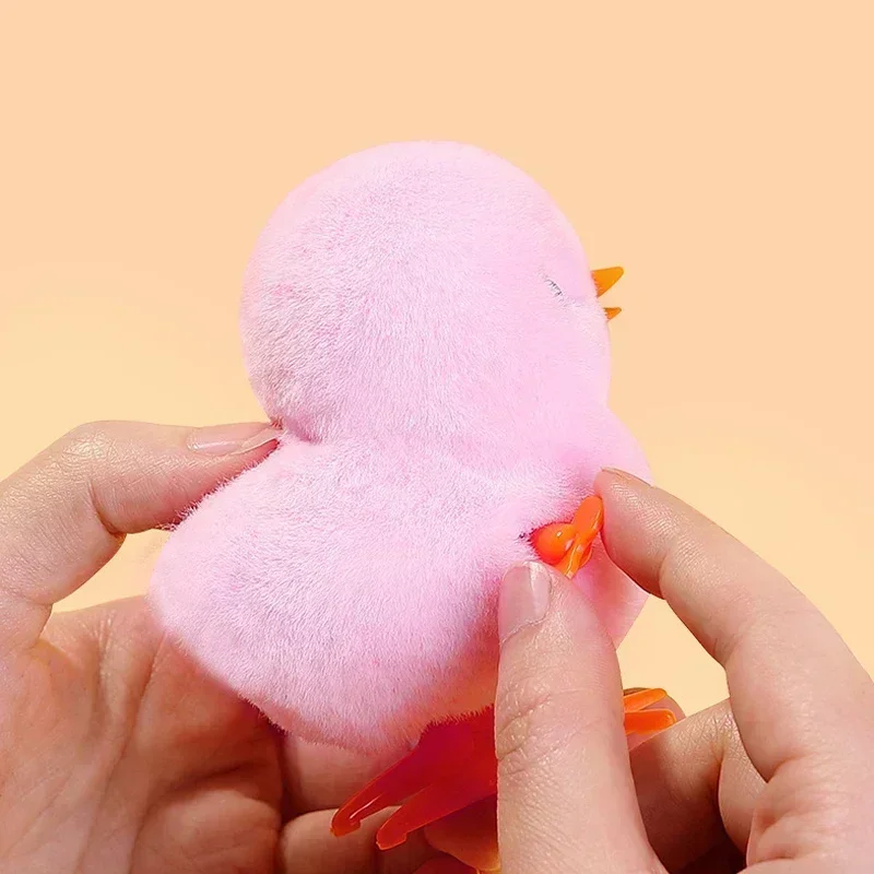 1pcs Cute Wind Up Chick Plush Animals Toy Kids Boy Girl Stuffed Animals Chick Clockwork Walking Toys Children Fun Gifts