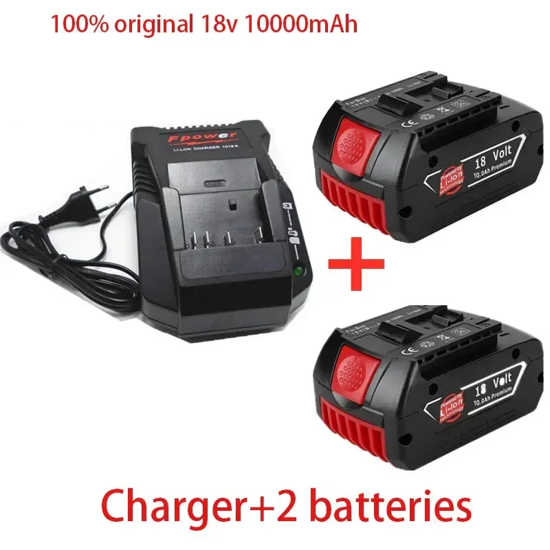 

Bosc18V 10000mAh Lithium-ion Battery Bat609, Bat609g, Bat618, Bat618g, Bat614, 2607336236 Bosch Drill+ Charger
