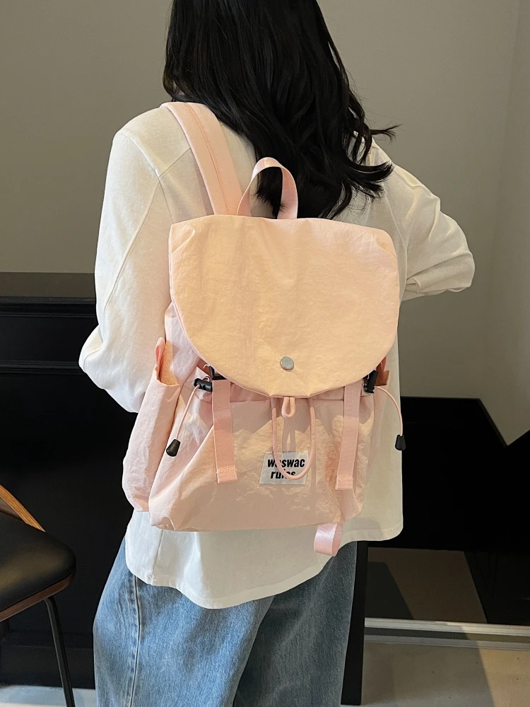 Simple Japanese Style Large Capacity Portable Women's Backpack 2025 New Fashion Shopping Travel Commuting Bag Shoulder Bag - 4