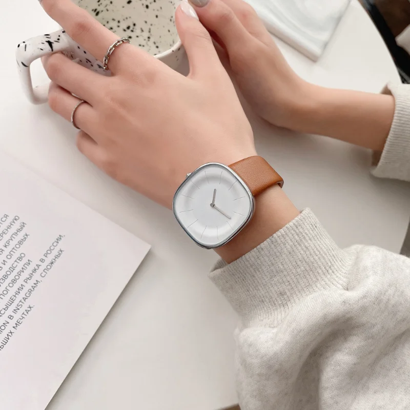 

Fashion Minimalist Design Elegant Watch Women Casual Quartz Ladies Watches Female Clock Leather Relogio Feminino часы женские