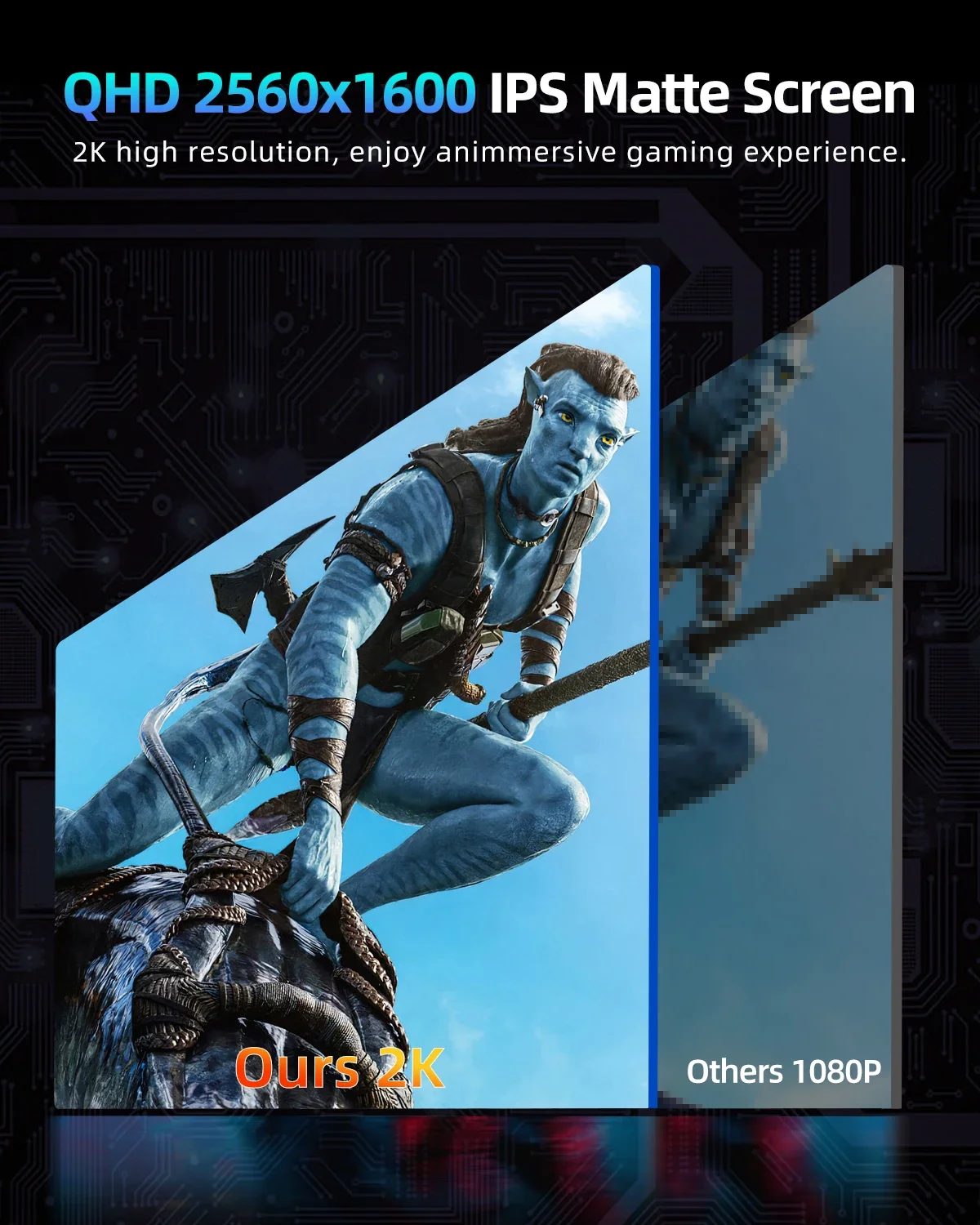UPERFECT ޴ ̹  Ʈ, HDR 1000:1 FreeSync Ʈ    ɾ, 2560P  1600P IPS ũ, 18 ġ, 2.5K, 144Hz