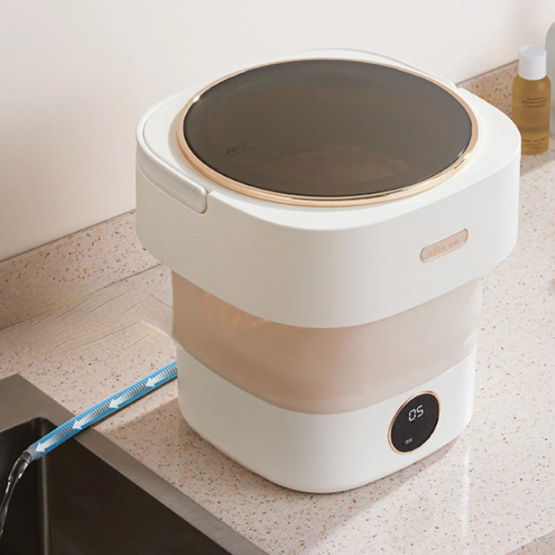 Bear Mini Folding Washing Machine Underwear Panty Socks Portable Washer