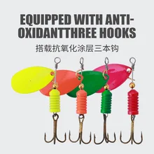 

1PCS 7G 5CM Metal Spinnerbait Fishing Lure Long Cast Rotating Spinner Spoon Hard Artificial Baits Buzz For Bass Pike