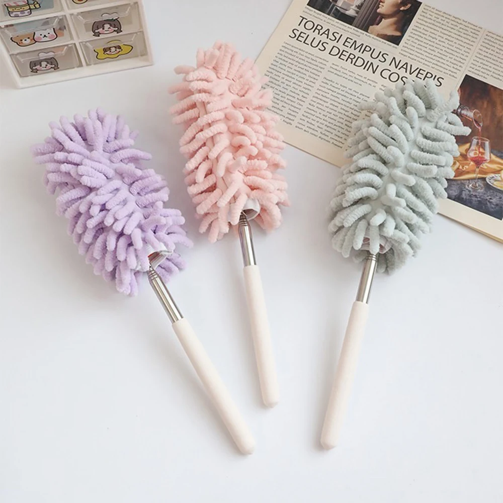 1PC Household Feather Duster Retractable Dust Removal Brush