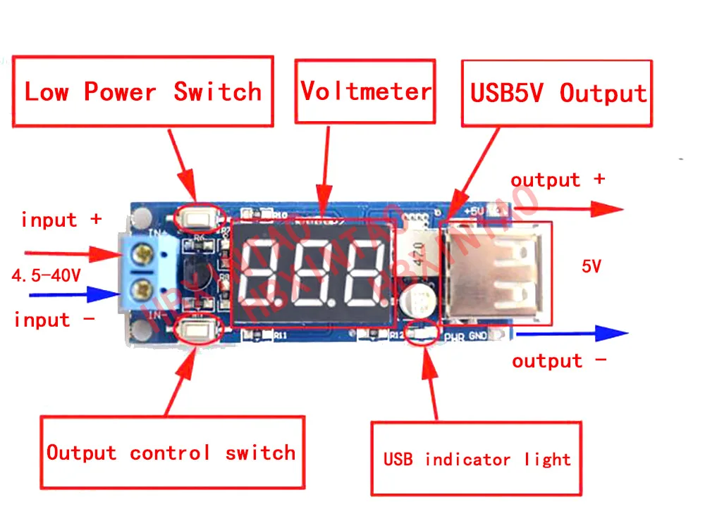 Понижающий преобразователь постоянного тока XT60 XT30 JST T с вилкой на USB 5,5*2,1, 5,5*2,5, 9 В, 12 В, 24 В, 42 в, 5 В, USB-модуль понижающего источника питания (art.: 3920bea4dae76) - 3920bea4dae76