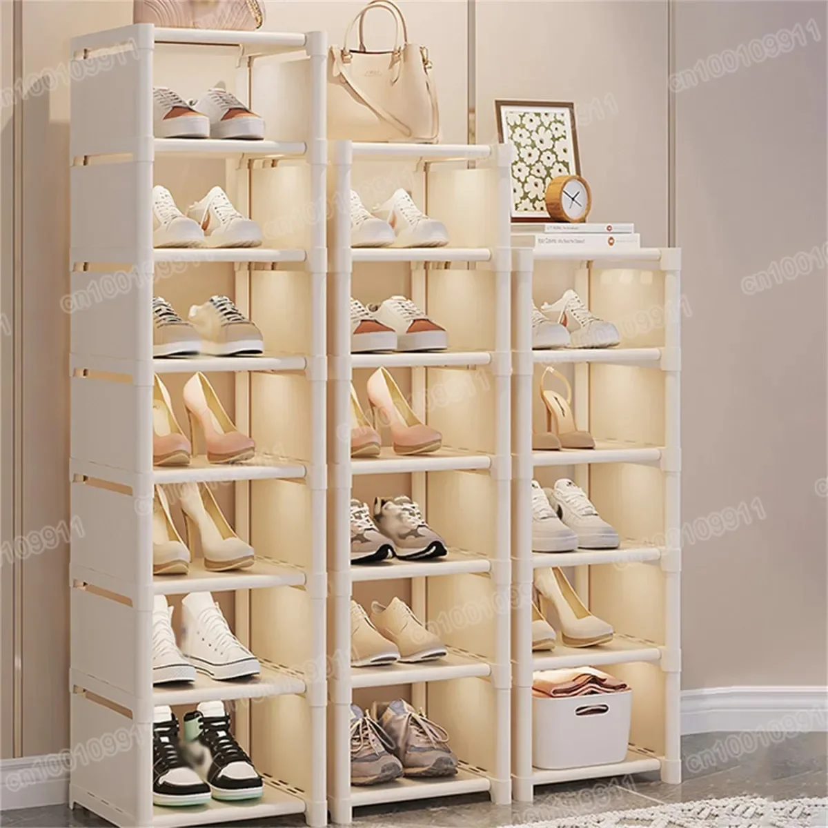 Shoe Organizer for Wall Corner Space Saving