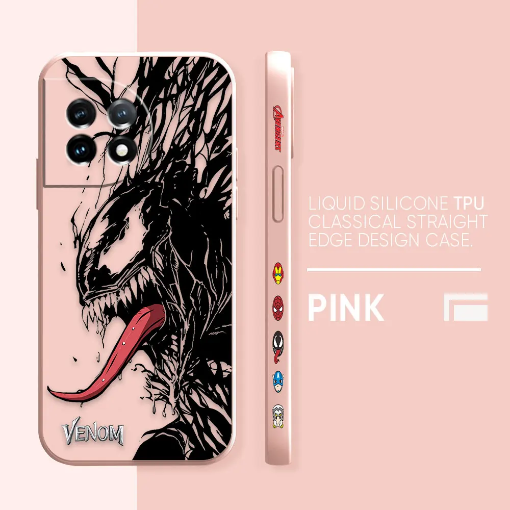 thumbnail image 1 of Case For Oneplus 5 6 9 9R 8 8T 7 7T A3 2 2V NORD 3 2 Lite Pro Simple Liquid Silicone Case Marvel Comics Venom, 1 of 5