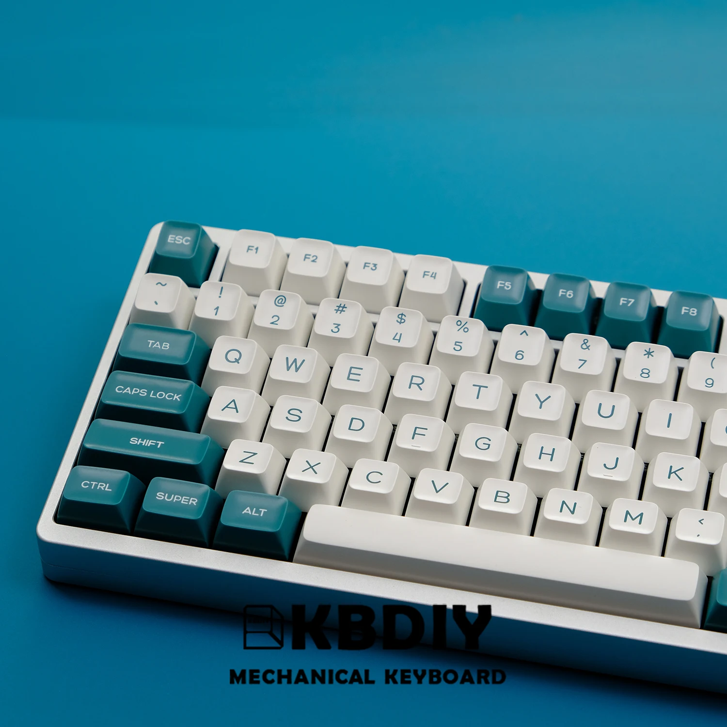 Kbdiy 142 tasten pbt keycap für mechanische tastatur sa profil grün und weiß keycaps benutzer definierte doppel schuss farbstoff-sub für gmk75 gmk67 – Detail 8