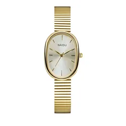 Elegant Women's Silver and Gold Stainless Steel Quartz Watch (2 - gold)
