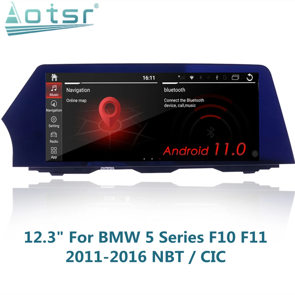 

For BMW 5 Series F10 F11 2011-2016 Android Car Radio GPS Navigation Multimedia Player Stereo Receiver Autoradio Head Unit Screen