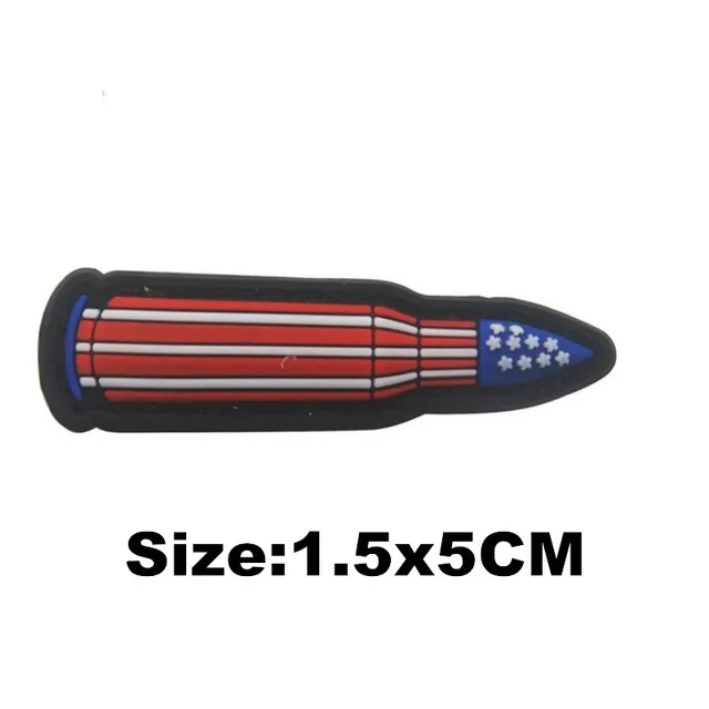 Sniper GUNS Badge Hook Embroidery Patches PVC Rubber Patch Clothes