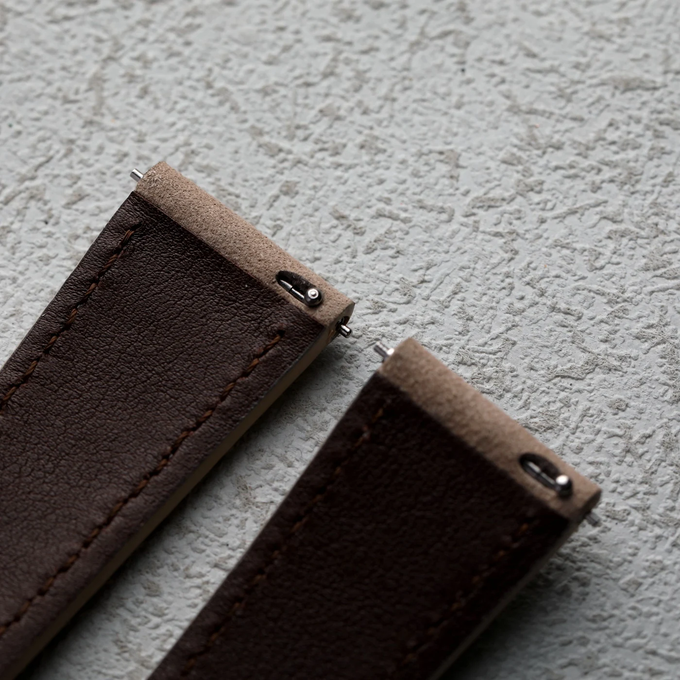 Italian Handmade Frosted Leather Strap – Soft Quick Release