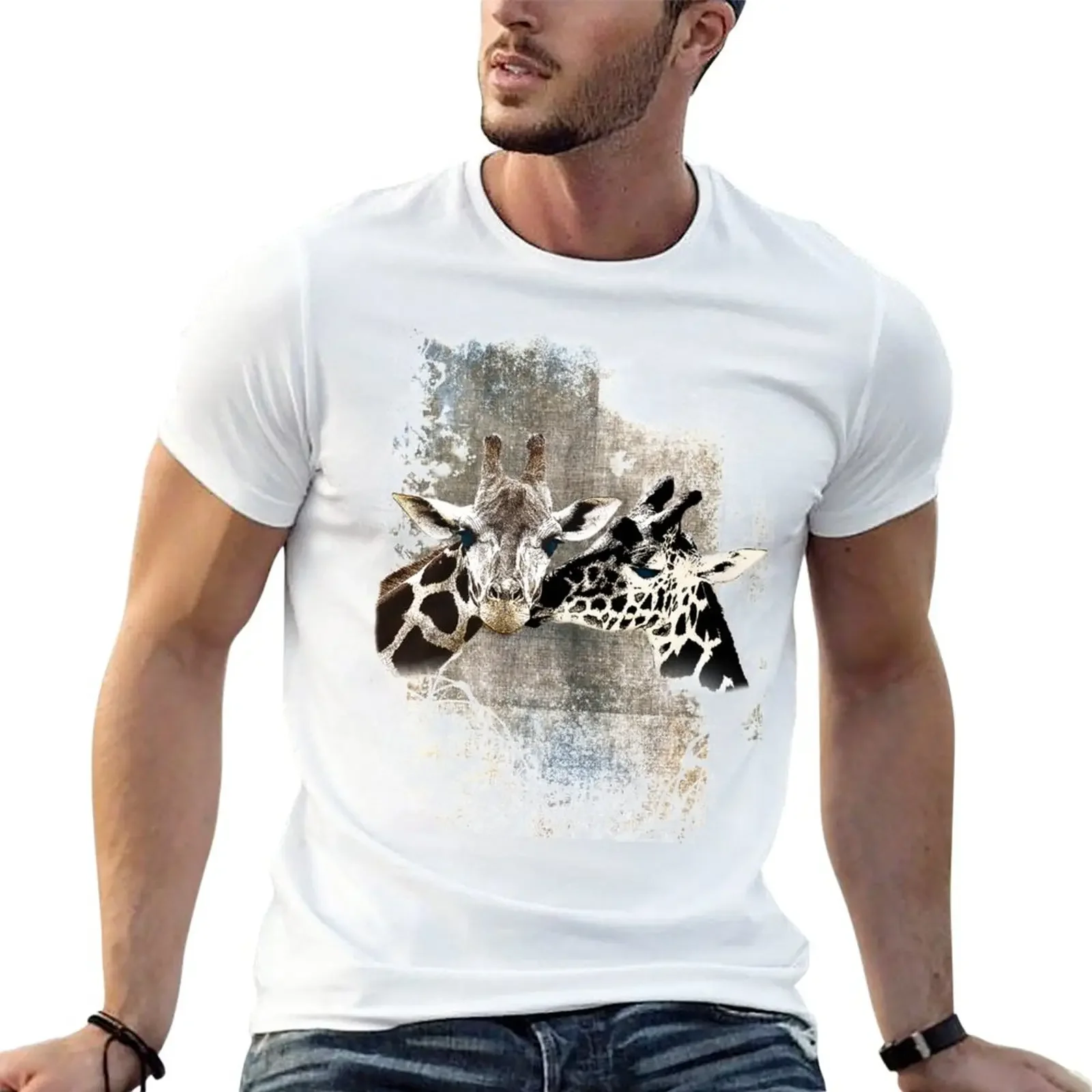 

Snuggle Bug Giraffe T-Shirt quick-drying tops mens white t shirts