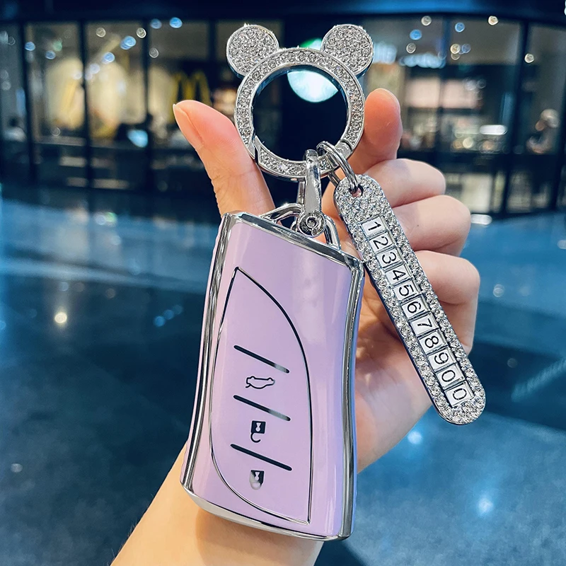 

TPU Car Remote Key Cover Case For Lexus UX200 UX250h ES200 ES300h ES350 US200 US260h LC500 LS500 LC500h IS Keychain Accessories