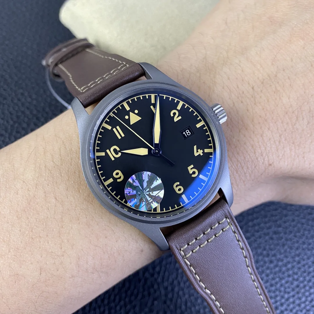

Eighteen pilots Men's Watch Automatic Mechanical Luxury AAA Sapphire Mirror Waterproof Wrist 904L Watch Clock