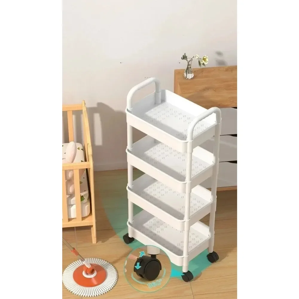 Bookshelf Storage Rack Storage Rack Rolling Storage Cart Kitchen Home Beauty Salon