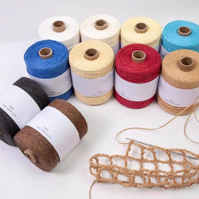 Y1UD 3.28Yards 1.5mm 폭 포장지 꼬기 포장용 직조 가방 모자 바구니