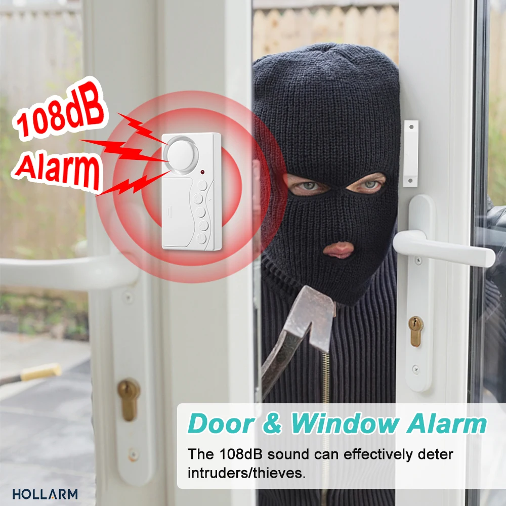 WSDCAM Kühlschrank Alarm Tür Sensor Einbrecher Alarm Offen Geschlossen  Magnetische Lücke Fenster Alarm Detektor Wireless Alarm