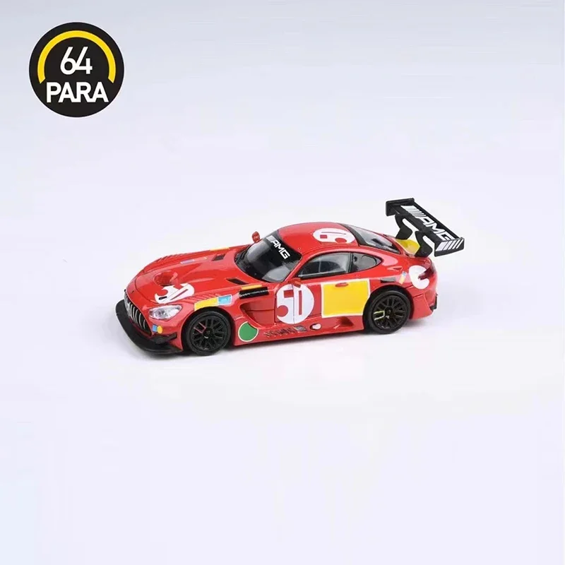 

Пара 1:64 модель автомобиля GT3 EVO 2021 50-я годовщина литье под давлением автомобиль-красная свинья