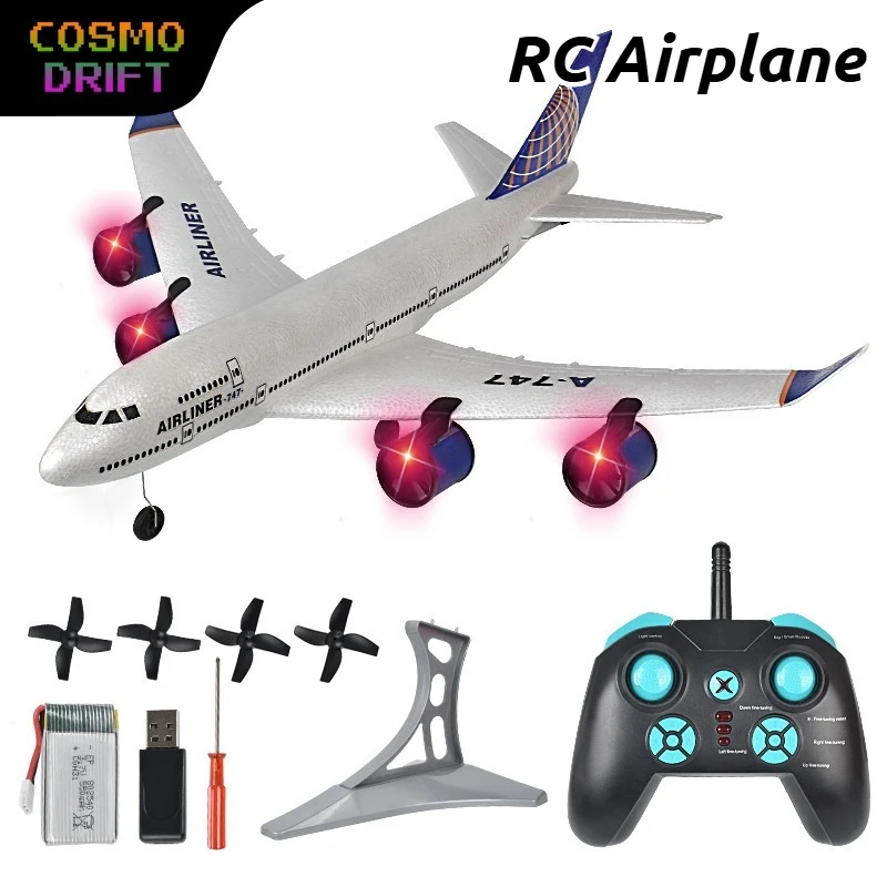 RC A380 대형 여객기 스타일 비행기 3채널 고정익 EPP 폼 글라이더 모델..