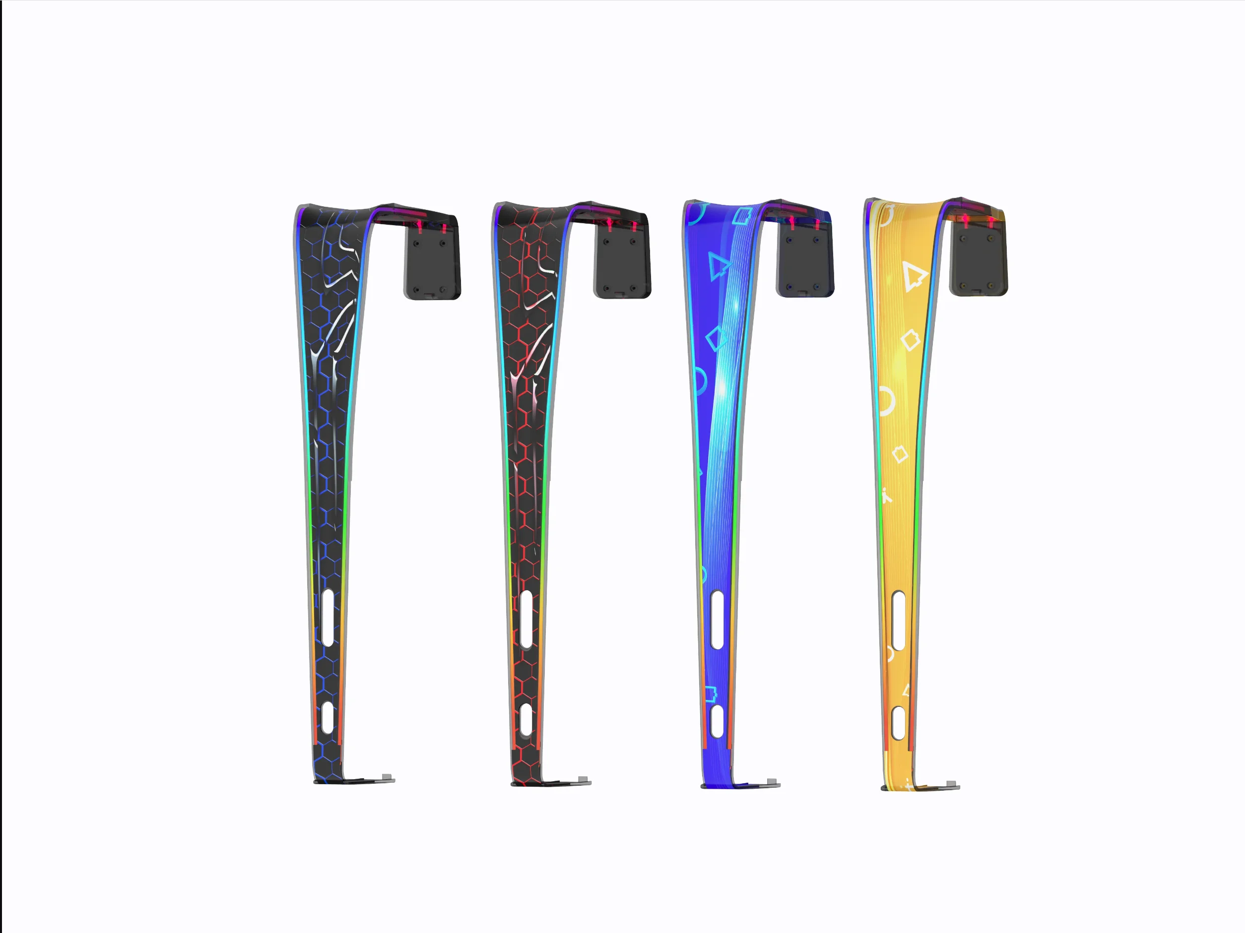 NEW PG-P5S01 Game Console Dust Cover for P5 Slim Digital&Disc Versions with 9 RGB Light Effects, Anti-Scratch&Dust Protection