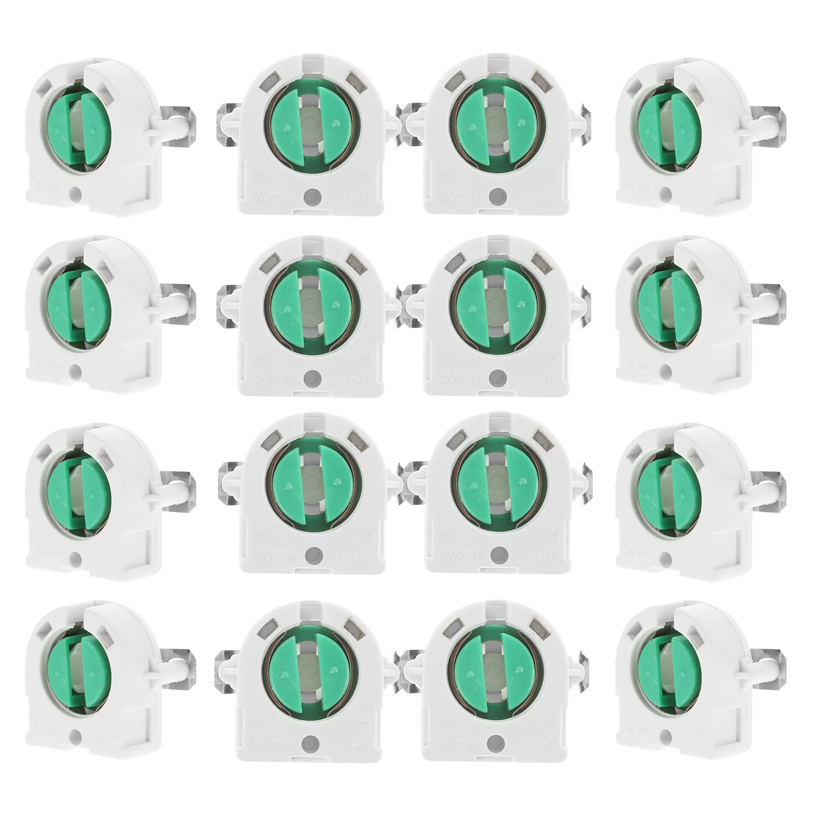 

20 Pcs T8 Grille Lamp Holder Bulb Tube Light Bracket Lightbulbs Accessories Socket Holders Base For Lights