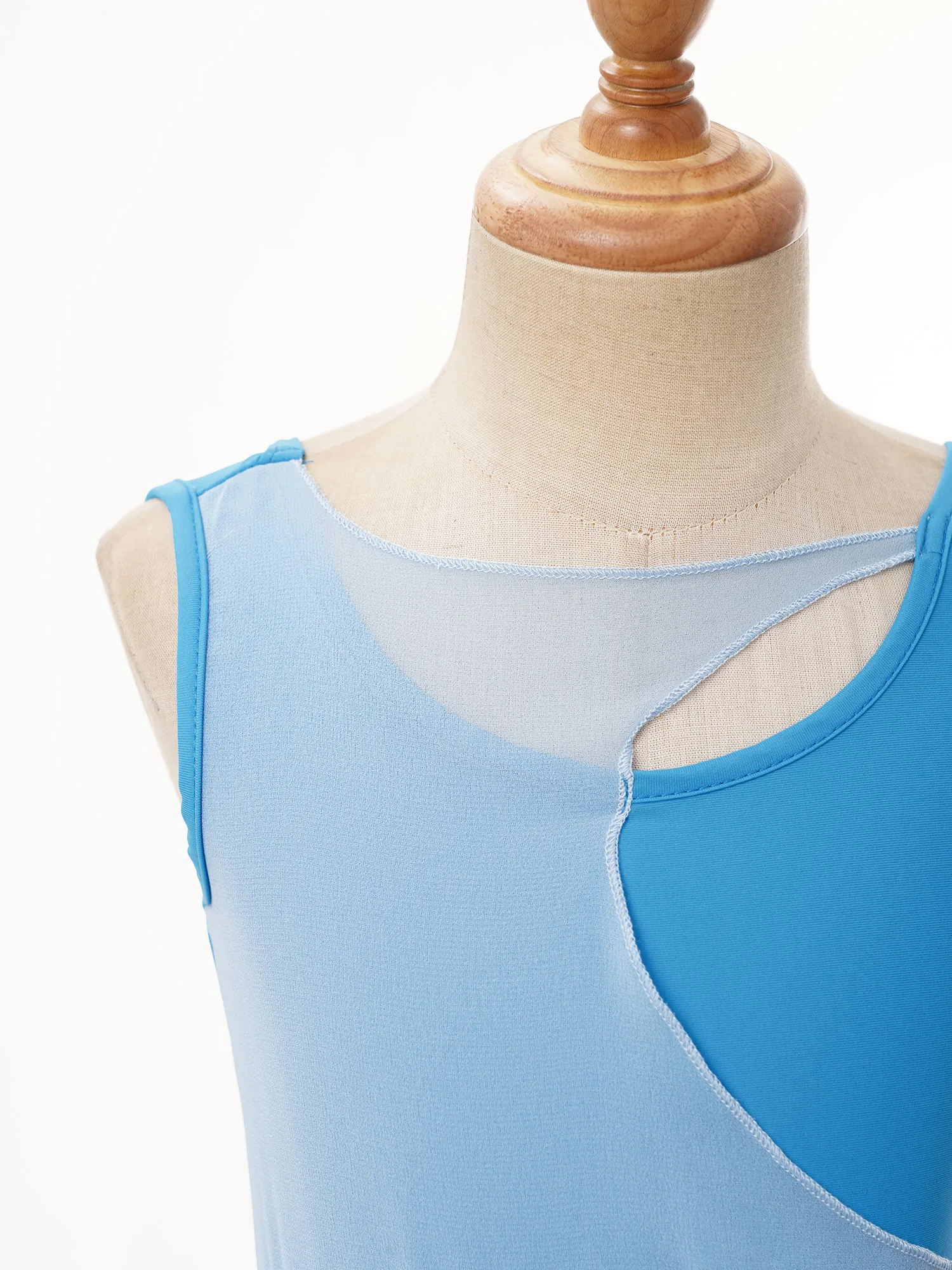 Kinder Mädchen Ballett Tanz Trikot mit Rock Lyrisches zeitgenössisches Kleid Künstlerische Gymnastik Eiskunstlauf Jersey Performance Kostüm – Detail 20