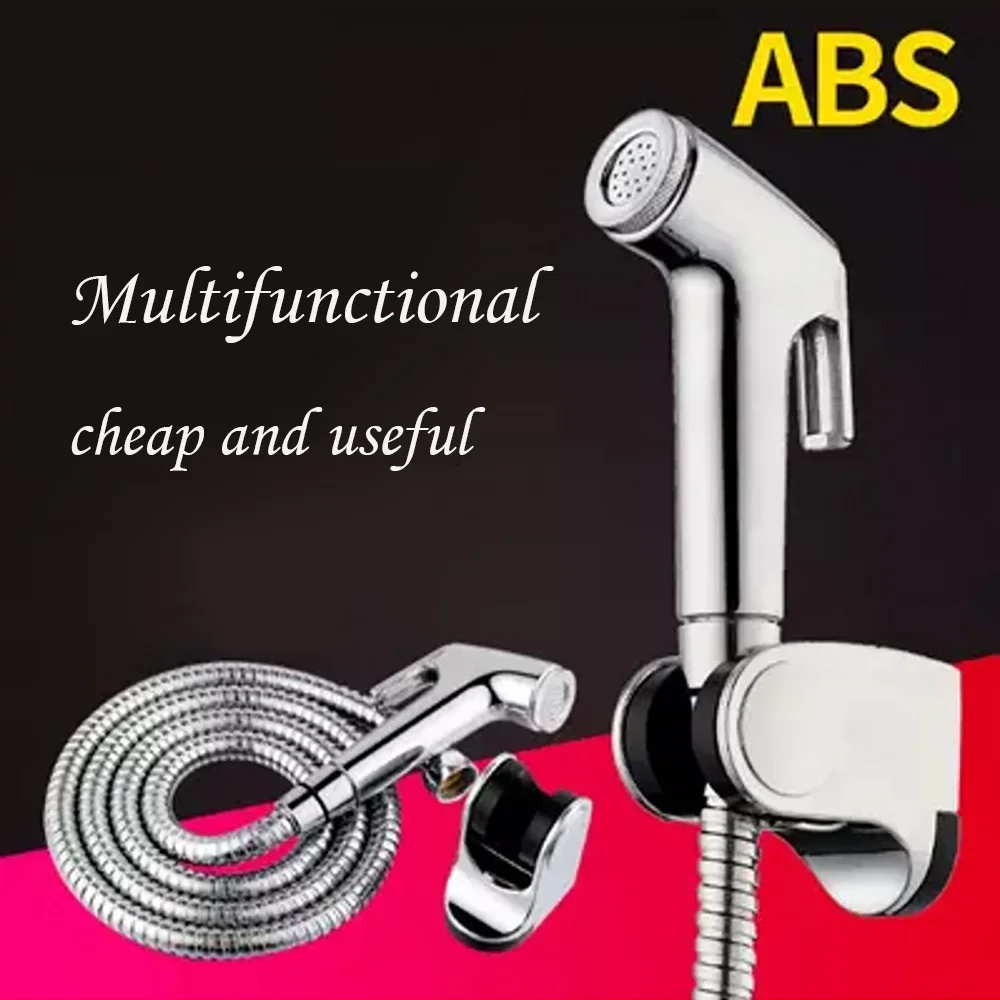 

Handheld Toilet Bidets Sprayer Set Stainless Steel Wall Bracket Hand Bidet Faucet for Bathroom Toilet Shower Head Self Cleaning
