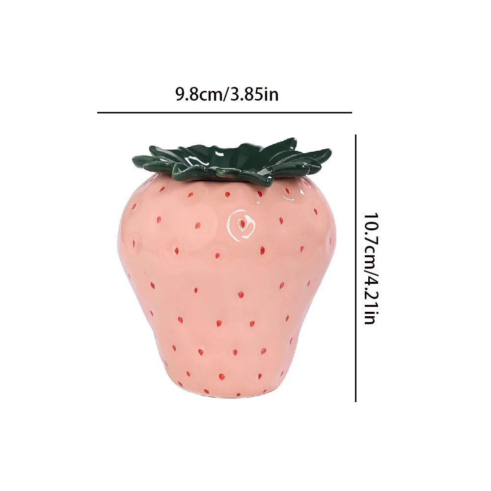 Ceramic Strawberry Ashtray with Lid Windproof Fly Ash Proof for Home Living Room Office ceramic ashtray cigarettes ashtray