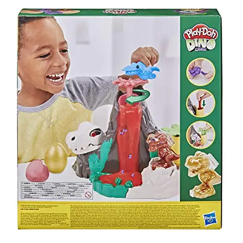 Play-doh-Tulang Lava Gunung Berapi 