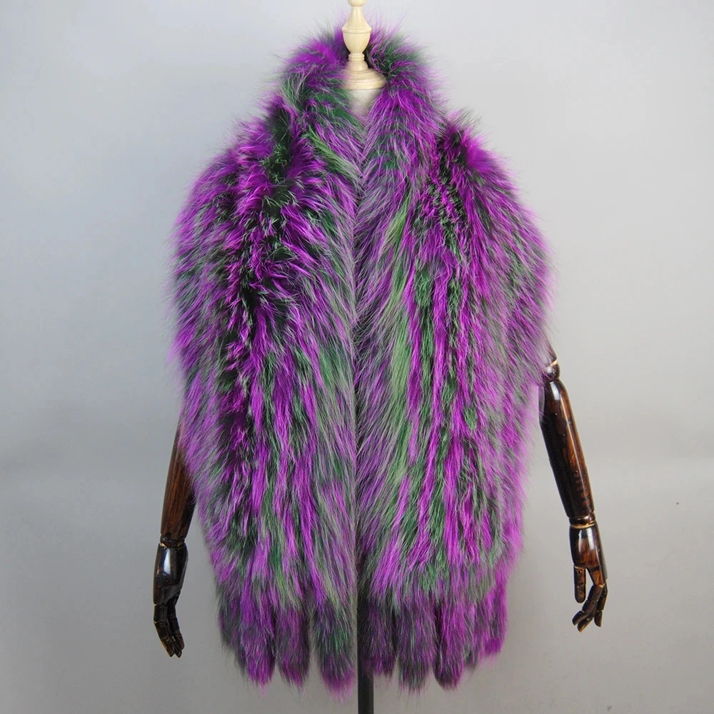 Rabbit Fur Scarf Mink Fur Shawl Fox Fur Scarf