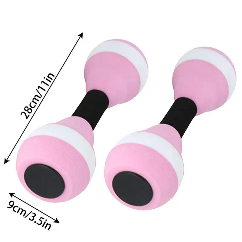 1 Pair Water Aerobics Dumbbell Aquatic EVA Barbell Aqua Fitness Arm Exercise Dumbbell Pool Swimming Yoga Exercise Equipment