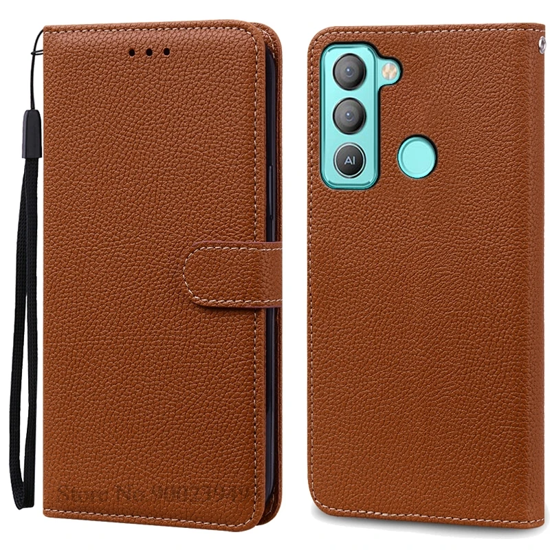 Leather Wallet Flip Phone Case - Protective Bumper Shell and Stylish Cover