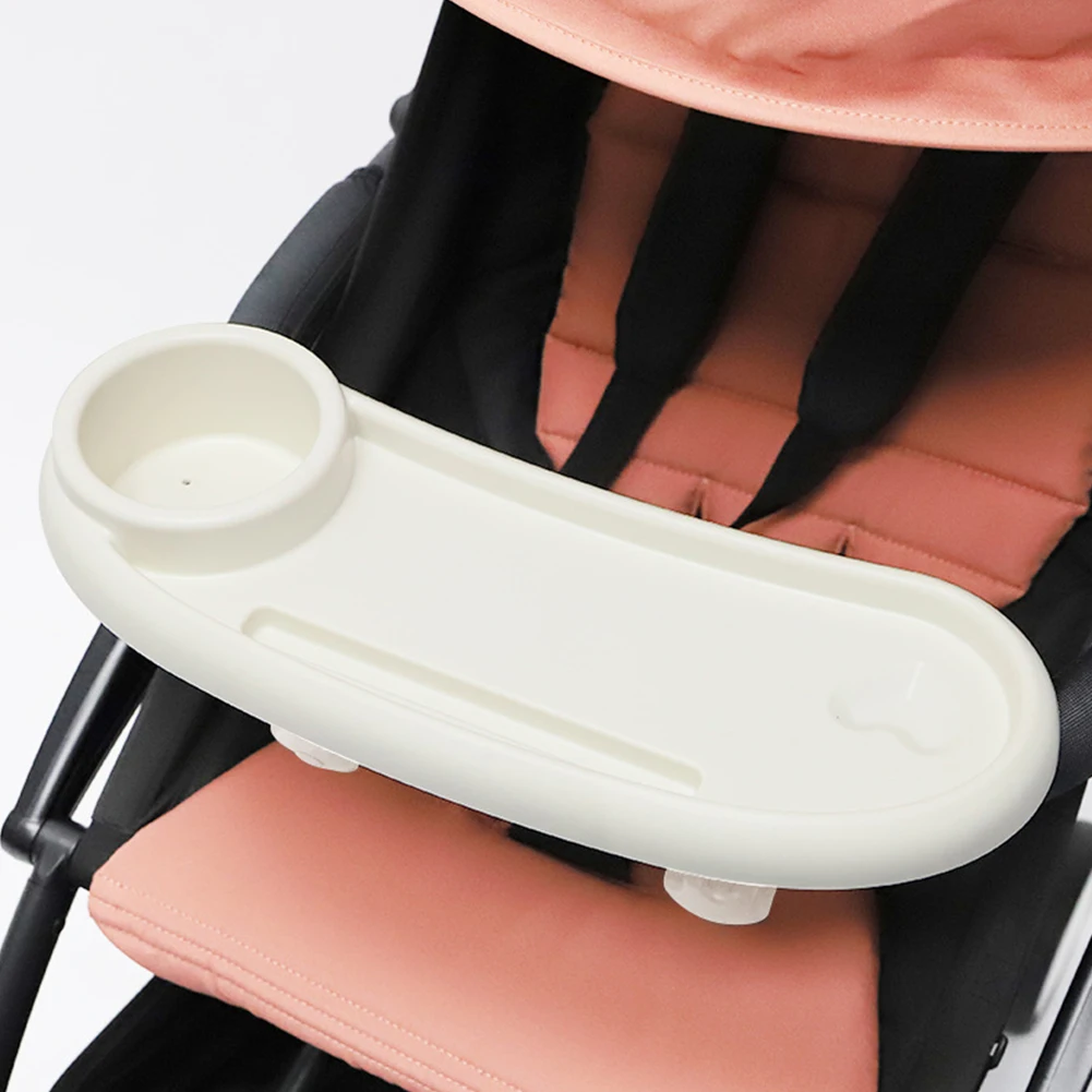 3 In 1 Milk Bottle Cup Holder Removable Universal Stroller Tray Stroller Snack Catcher and Drink Holder for Stroller Accessories