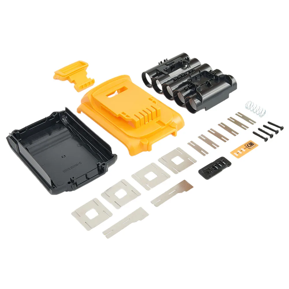 Shell Battery Plastic Case Power Tool 20V DCB201 DCB203 Accessories For Dewalt 18V DCB200 PCB Circuit Board Parts dcb200 case shell li ion battery shell power tool kit parts plastic case replacement 18v dcb200 battery cover accessories