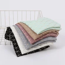 

Fashionable Women's Shawl Bali Yarn Warm Sunscreen Scarf Korean Version Exquisite Plain Color Geometric Bronzing Muslim Scarf